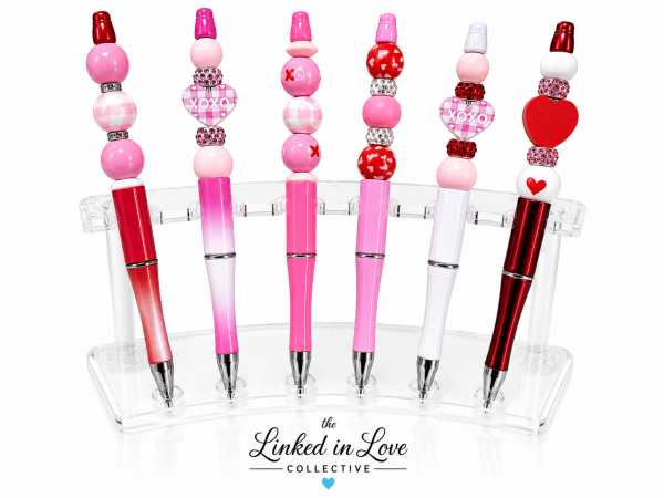 Valentine's Day Beaded Ink Pens