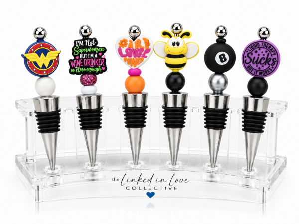Custom Decorative Bottle Stopper | Linked in Love